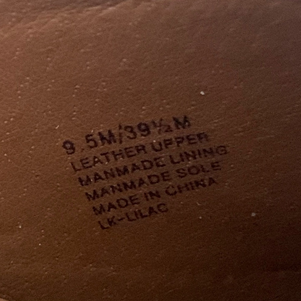 Lucky Brand Women's LK-Lilac Brown Leather Peace Suede Slip On Clogs Sz 9.5M - Picture 9 of 10